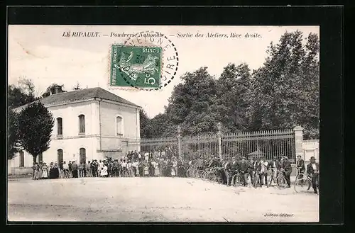 AK Le Ripault, Poudrerie Nationale, Sortie des Ateliers, Rive droite