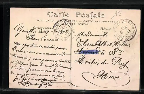 AK Genillé, Entrée du bourg