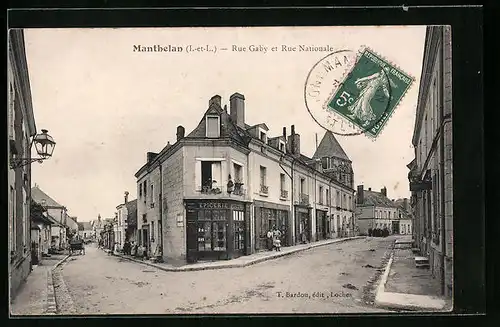 AK Manthelan, Rue Gaby et Rue Nationale