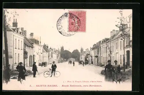 AK Sainte-Maure, Route Nationale, vers Bordeaux