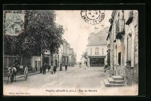 AK Preuilly-sur-Claise, Rue du Marché