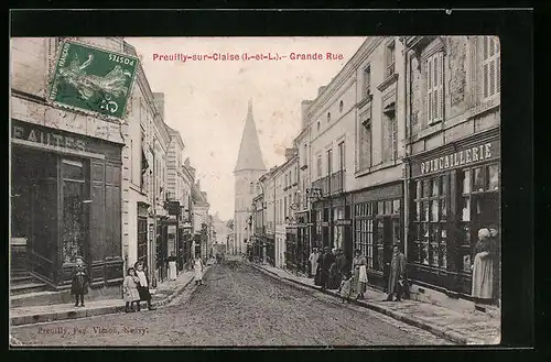 AK Preuilly-sur-Claise, Grande Rue