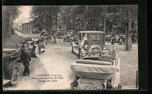 AK Vouvray, Restaurant du Pont de Cisse, Garage des autos