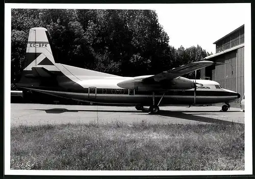 Fotografie Flugzeug - Passagierflugzeug, Schulterdecker der Aviaco Fluggesellschaft