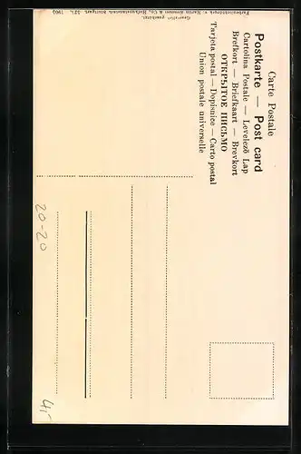 AK Kleeblätter mit rotem Kreis