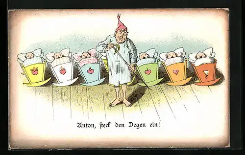 AK Anton, steck` den Degen ein!, Leidenschaftlicher Mann kann nicht genug haben