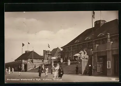 AK Westerland /Sylt, Kurhaus-Terrasse
