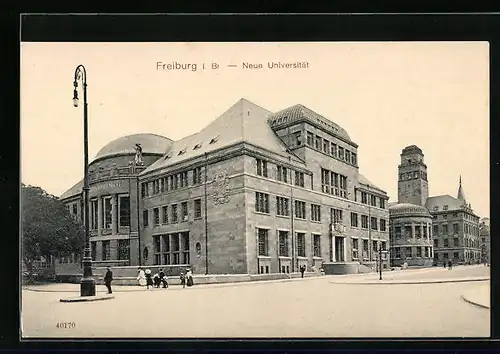 AK Freiburg i. B., Neue Universität mit Vorplatz