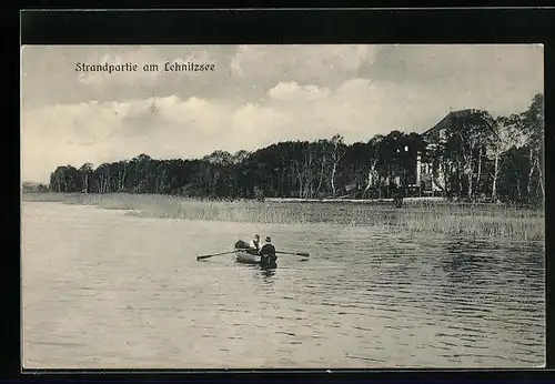 AK Lehnitz, Strandpartie am Lehnitzsee