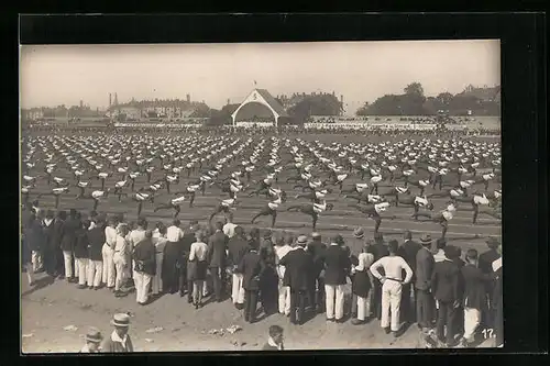 AK Leipzig, 1. Deutsches Arbeiter-Turn und Sportfest 1922, Tausende Turner zugleich