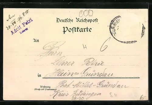 AK Loreley mit Harfe auf Felsen