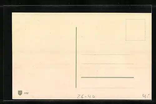 Künstler-AK Catharina Klein: Champagnerglas mit Pfirsichen und Mandeln