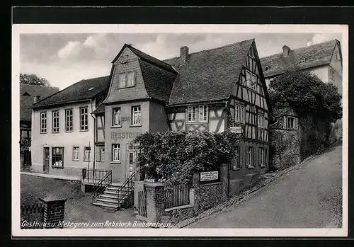 AK Biebernheim, Gasthaus und Metzgerei zum Rebstock