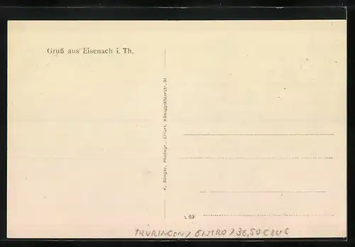 AK Eisenach i. Th., Gasthaus und Restaurant zum Reichsapfel