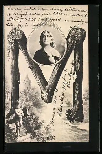 AK Buchstabe M aus Holz