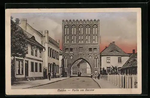 AK Malchin, Abendstimmung am Steintor