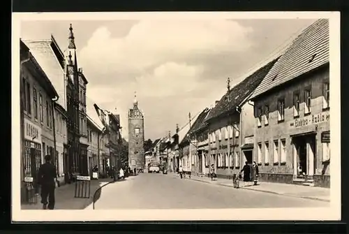 AK Zörbig, Blick in die Leninstrasse