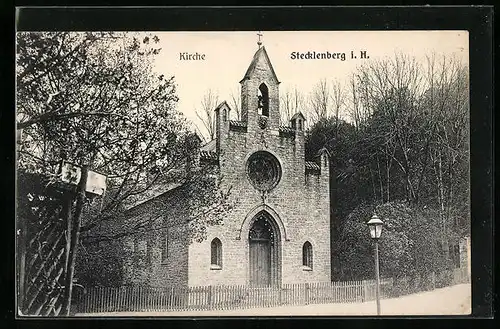 AK Stecklenberg / Harz, Blick auf die Kirche