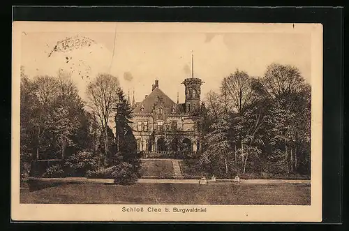 AK Burgwaldniel, Blick zum Schloss Clee