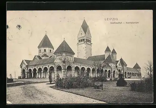 AK Leipzig, Das Krematorium am Südfriedhof