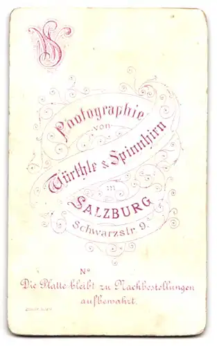 Fotografie Würthle & Spinnhirn, Salzburg, Schwarzstr. 9, Bürgerliche Dame mit einem Fächer