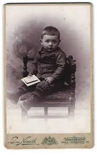 Fotografie Géza von Németh, Innsbruck, Maria Theresienstr. 27, Kleiner Junge im Matrosenanzug