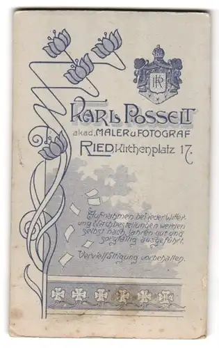 Fotografie Karl Posselt, Ried, Kirchenplatz 17, Elegant gekleideter Herr mit Zigarette