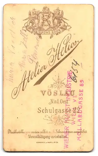 Fotografie Atelier Helios, Vöslau, Schulgasse 22, Kleines Mädchen im hübschen Kleid