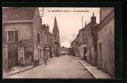 AK Esvres, La Grande-Rue