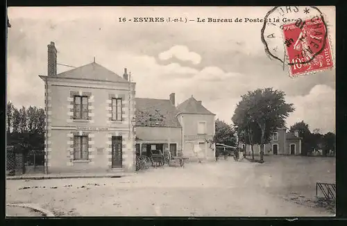 AK Esvres, Le Bureau de Poste et la Gare