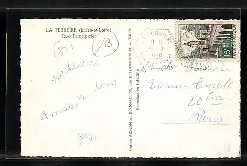 AK La Ferrière, Rue Principale