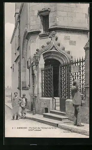 AK Amboise, Portail de l`Hôtel-de-Ville