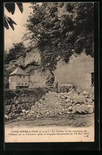 AK Cinq-Mars-la-Pile, Le Coteau et les communs du Chateau de la Farnière 1931