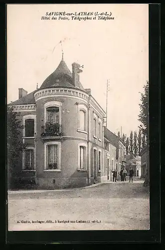 AK Savigné-sur-Lathan, Hotel des Postes