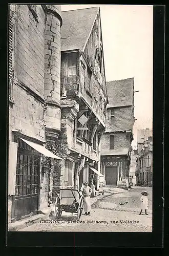 AK Chinon, Vieilles Maisons, Rue Voltaire