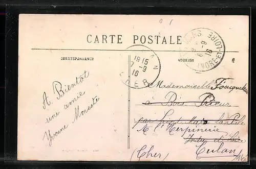 AK Restigné, Route de Tours