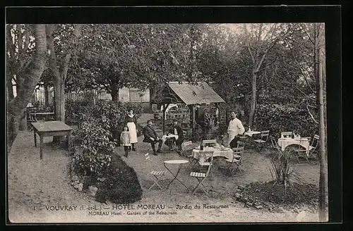 AK Vouvray, Hotel Moreau, Jardin du Restaurant