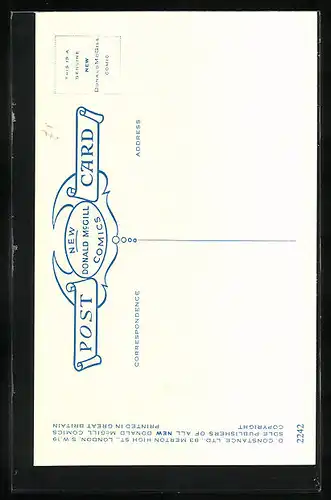 Künstler-AK Donald McGill: They can set the alarm at any old hour...