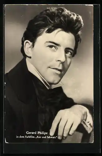 AK Schauspieler Gerard Philipe in einer Filmrolle