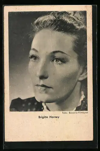 AK Schauspielerin Brigitte Horney in einer Nahaufnahme