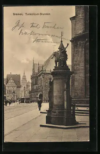 AK Bremen, Turmbläser-Brunnen
