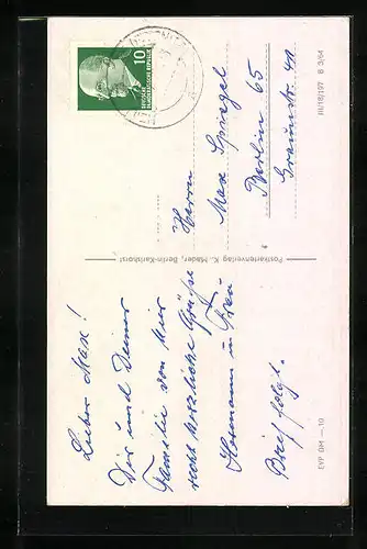 AK Heiligengrabe, Garten eines grossen Gebäudes