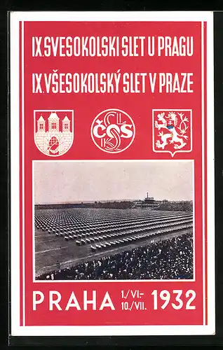 AK Prag, Sokol 1932, IX. Slet Vsesokolsky