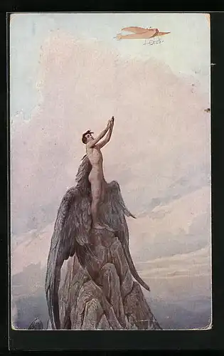 Künstler-AK S. Solomko: Traum des Ikarus