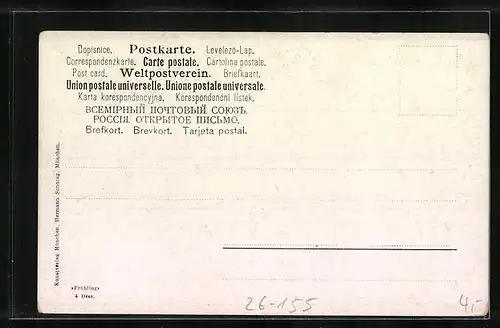 Künstler-AK August Splitgerber: Bergdorf im Frühling