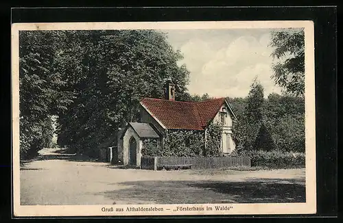 AK Althaldensleben, Försterhaus im Walde