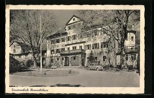 AK Hummelshain, Strassenpartie vor der Bauernschule