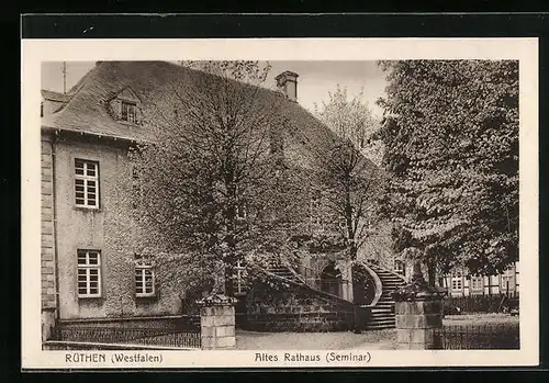AK Rüthen /Westf., Altes Rathaus, Seminar