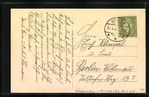 AK Weimar, Gasthaus zum weissen Schwan