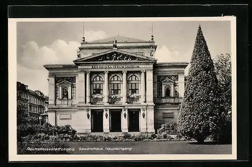 AK Leipzig, Gewandhaus, Haupteingang